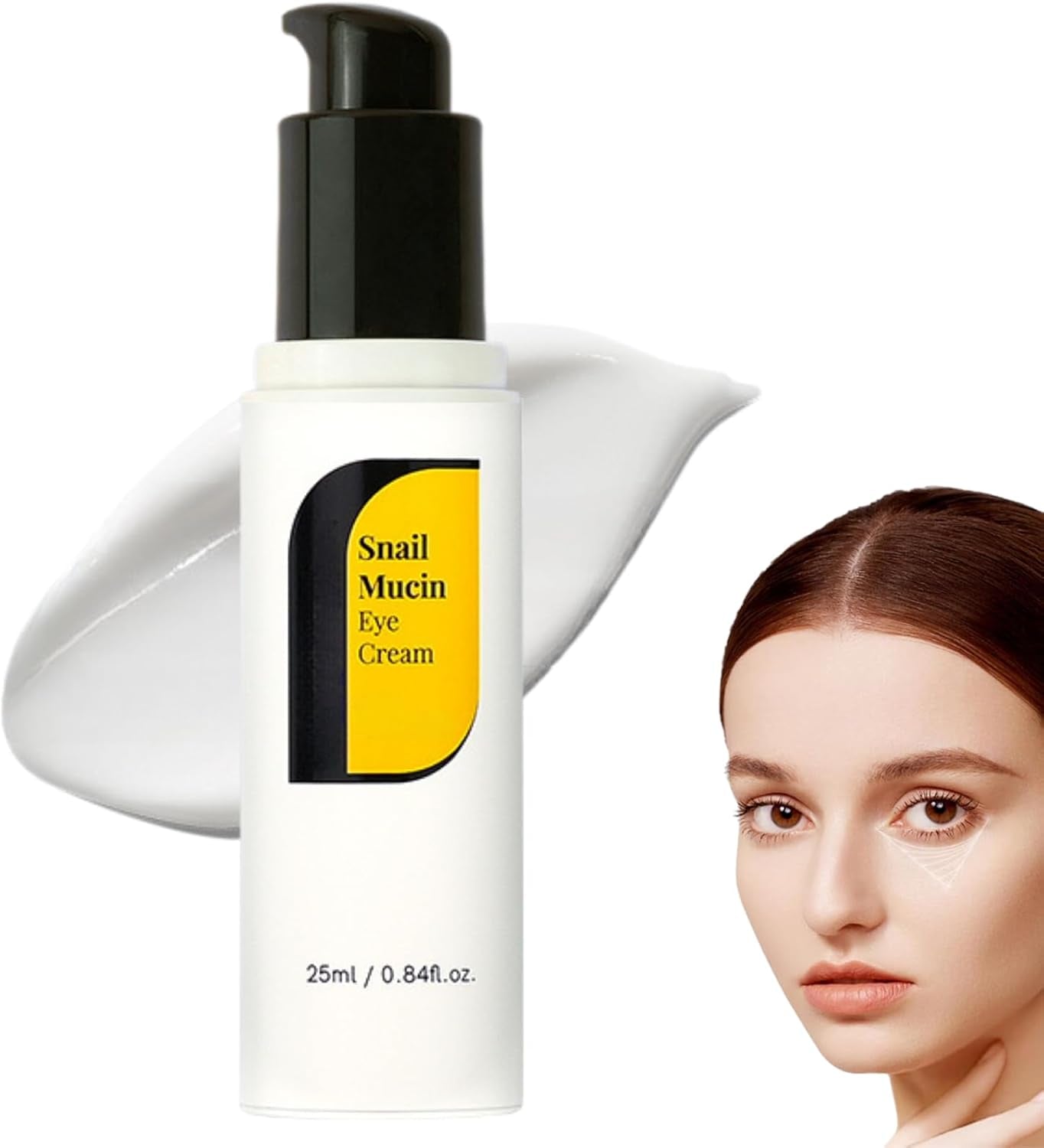 Snail Eye Cream, Brightening under Eye Cream with Snail Mucin&Retinol, Eye Cream anti Aging for Fine Lines&Dark Circles, Eye Bags Remover Women&Mens Eye Cream, Eye Care Products for All Skin