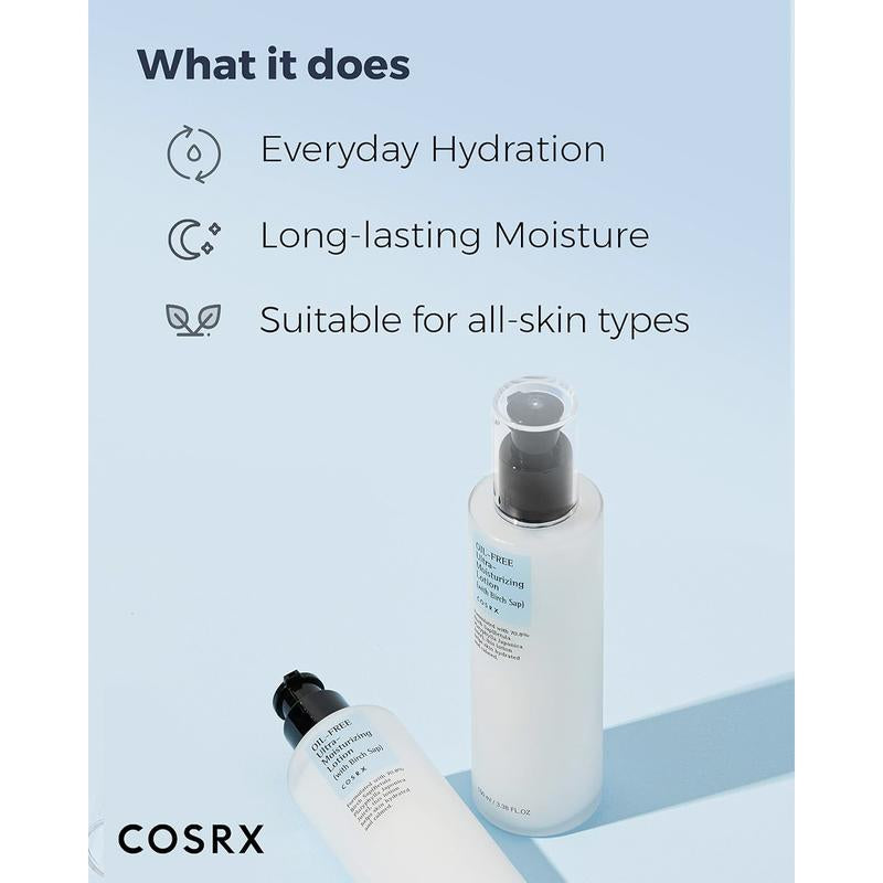 [COSRX Official] Oil Free Ultra Moisturizing Lotion (100Ml) | SOOTHES & HYDRATES OILY, BREAKOUT-PRONE SKIN
