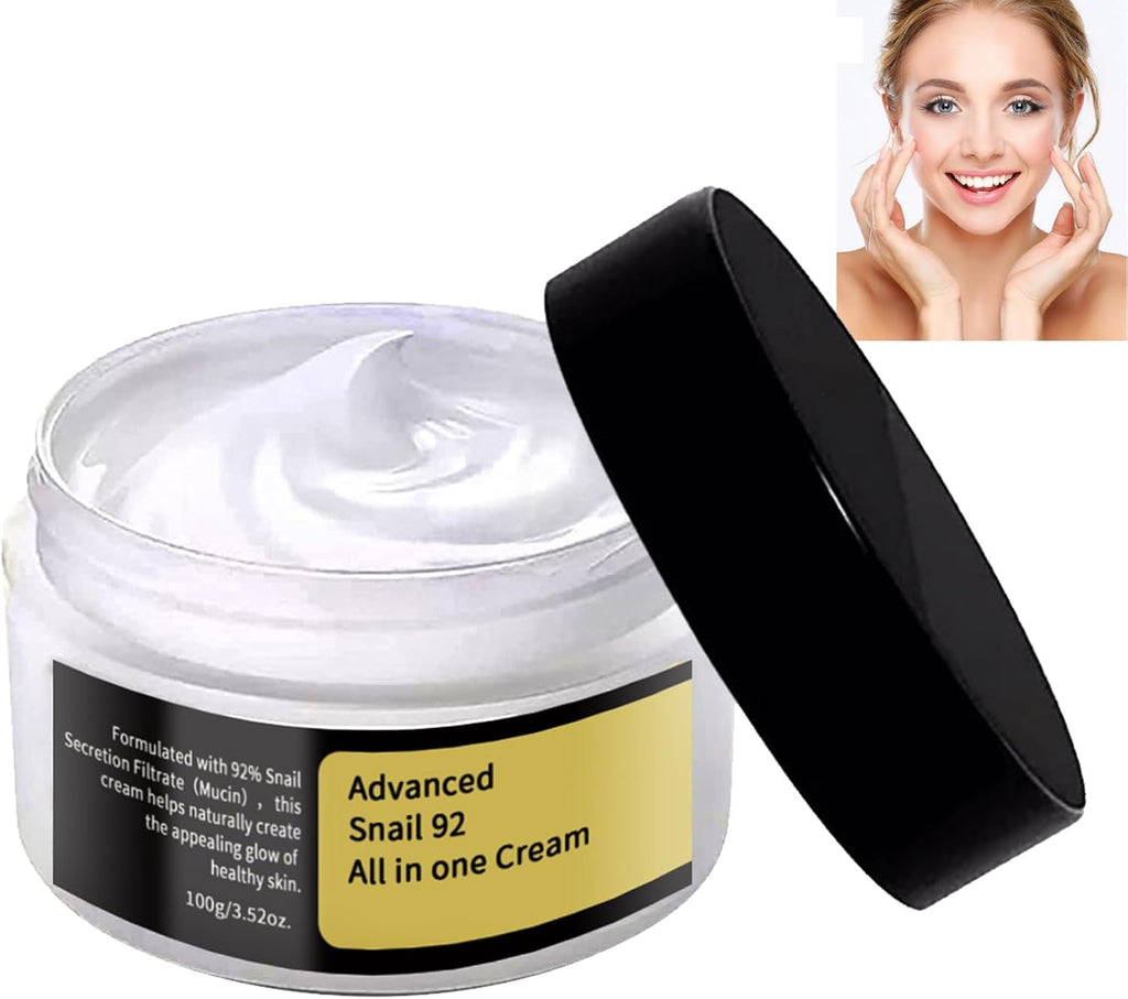 Snail Essence Cream,Moisturizing Snail Mucin Secretion Filtrate,Anti Wrinkle Moisturizing Facial Cream,Facial Moisturiser anti Aging,Skin Care anti Wrinkle Moisturizing Facial Cream,100G