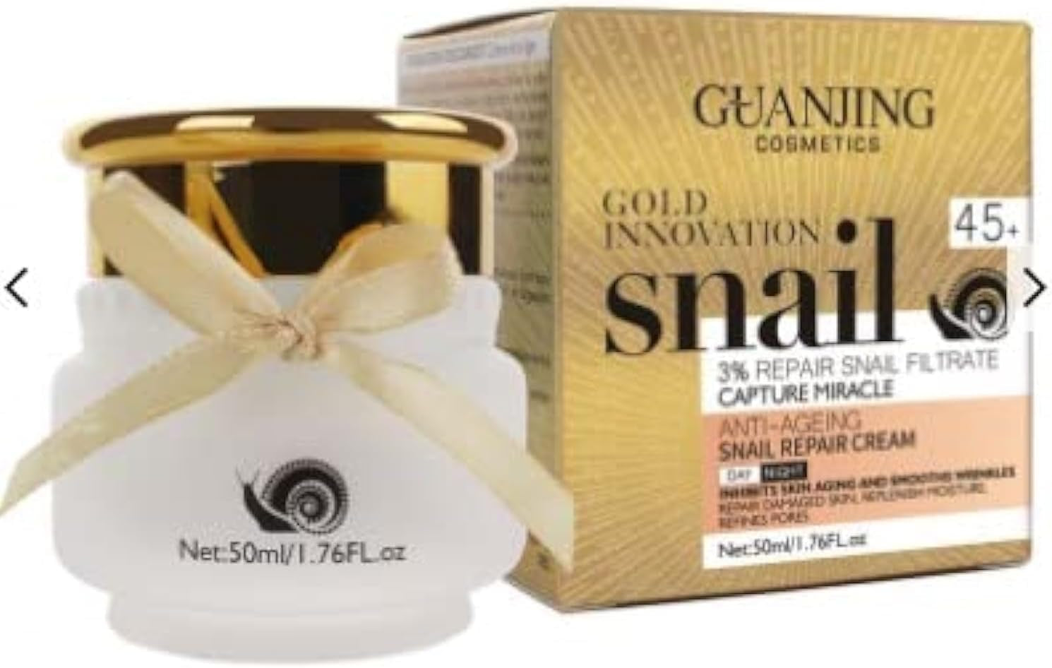 Regenerate Snail Day/Night Cream Snail Extract Renew Moisture Restore Face Cream Repairing Facial Cream