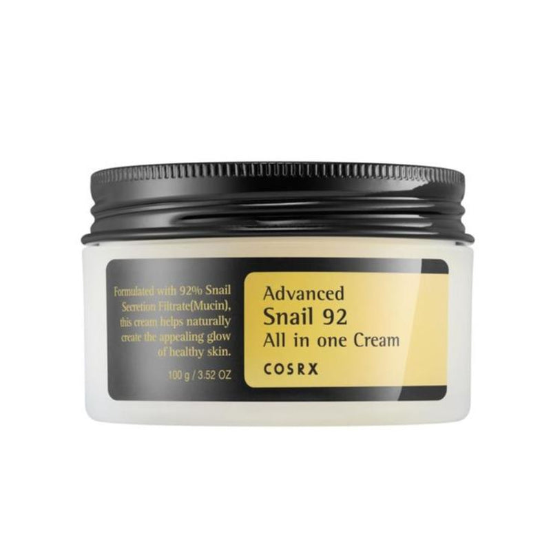 Cosrx - Advanced Snail 92 All in One Cream (3.5 Oz) Snail Mucin Hydrate Moisturizer