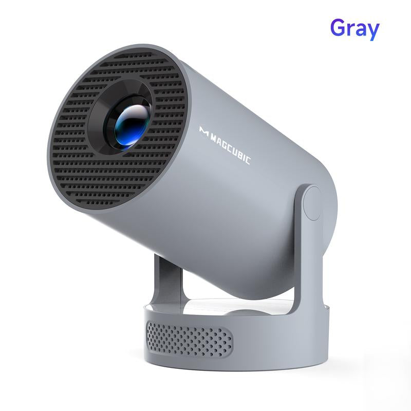 [US Warehouse] Magcubic Hy300Pro+ Android 11 Mini Projector 4K Videosource Supported 290ANSI 0.9:1 Short Projection Throw Ratio Native 1280*720P WIFI6 BT5.4 Android11 Built-In Speaker & Appstore Allwinner H713 Home Cinema Smart Projector Upgraded Hy300Pro
